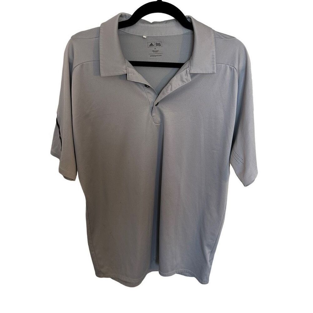 Men’s adidas grey golf polo - size M